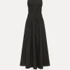 Discount forte_forte abito bustier in popeline nero