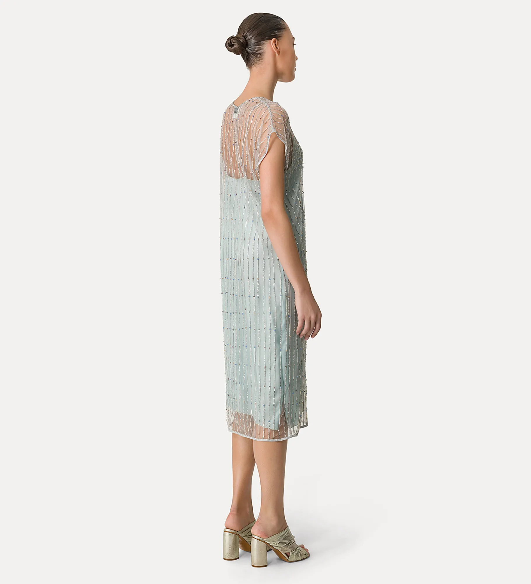 Best forte_forte abito in tulle con ricamo “firefly” firefly