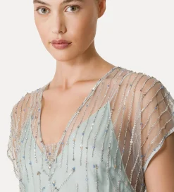 Best forte_forte abito in tulle con ricamo “firefly” firefly