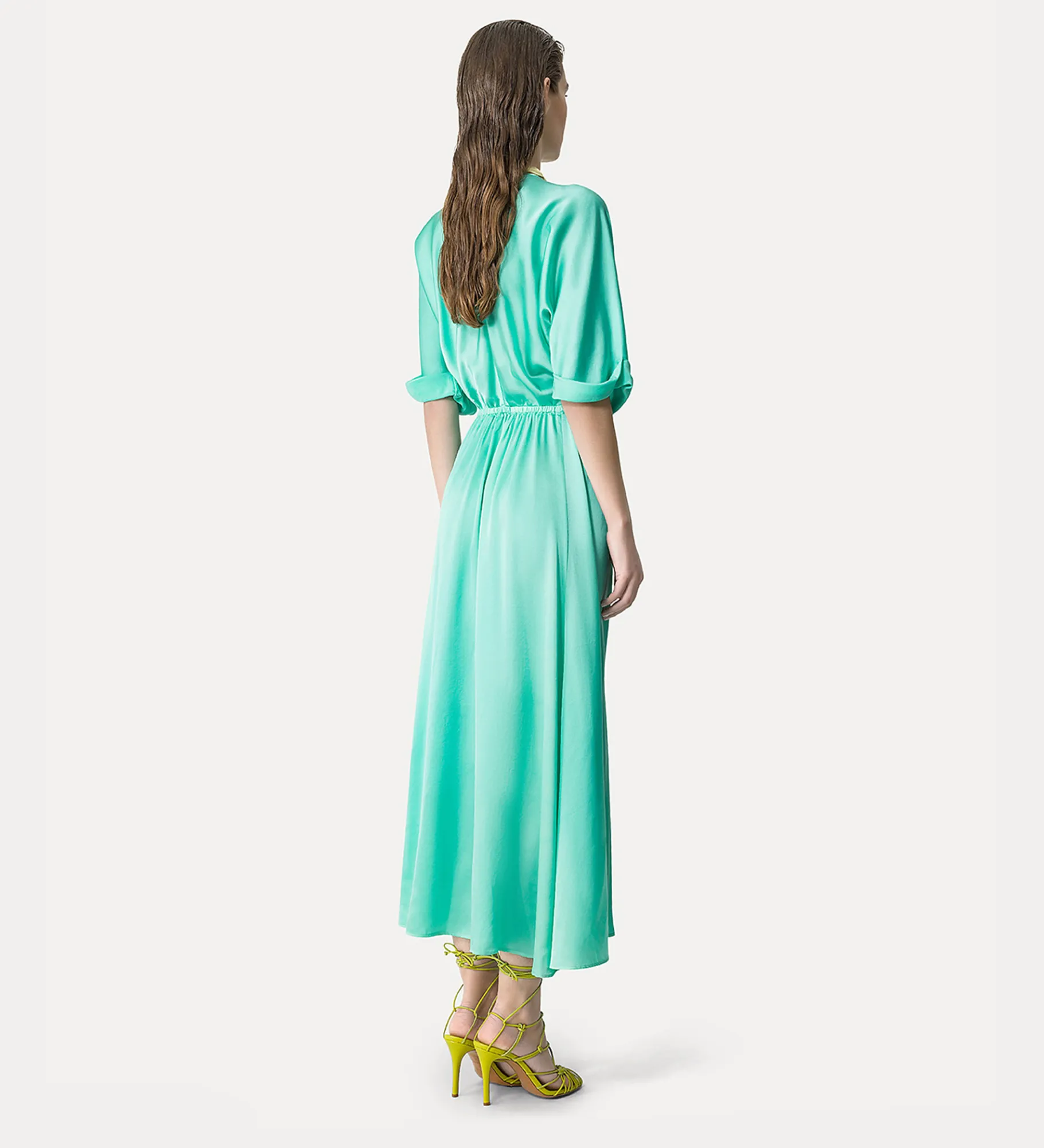 Best forte_forte abito mezza manica elegante azzurro breeze
