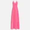 Hot forte_forte abito slip dress in seta ortensia