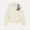 Best forte_forte bomber con ricamo ivory