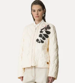 Best forte_forte bomber con ricamo ivory