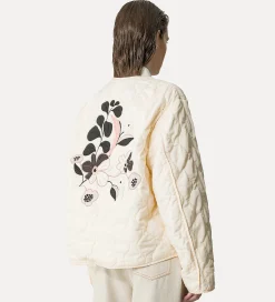 Best forte_forte bomber con ricamo ivory