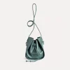 Hot forte_forte borsa a secchiello compatta in vitello olive