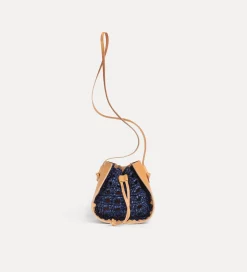 Discount forte_forte borsa secchiello in pelle e crochet nuit