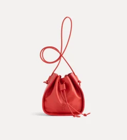 Hot forte_forte borsa secchiello pelle morbida orange