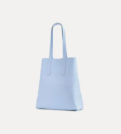 Clearance forte_forte borsa shopper piccola in vitello azzurro