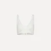 Clearance forte_forte bralette cotone bianco