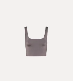 Sale forte_forte bralette in jersey lucido grigio lava