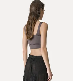 Sale forte_forte bralette in jersey lucido grigio lava