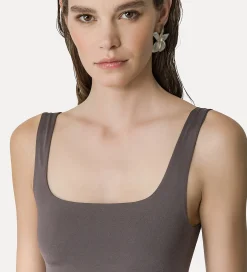 Sale forte_forte bralette in jersey lucido grigio lava