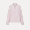 Sale forte_forte camicia a polo in taffetà oyster