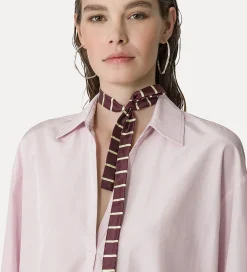 Sale forte_forte camicia a polo in taffetà oyster