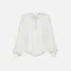 New forte_forte camicia bohemien bianca bianco
