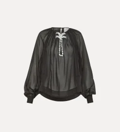 Best forte_forte camicia bohemien nera nero