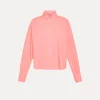 Best forte_forte camicia boxy essential in popeline di cotone BCI pamplemousse