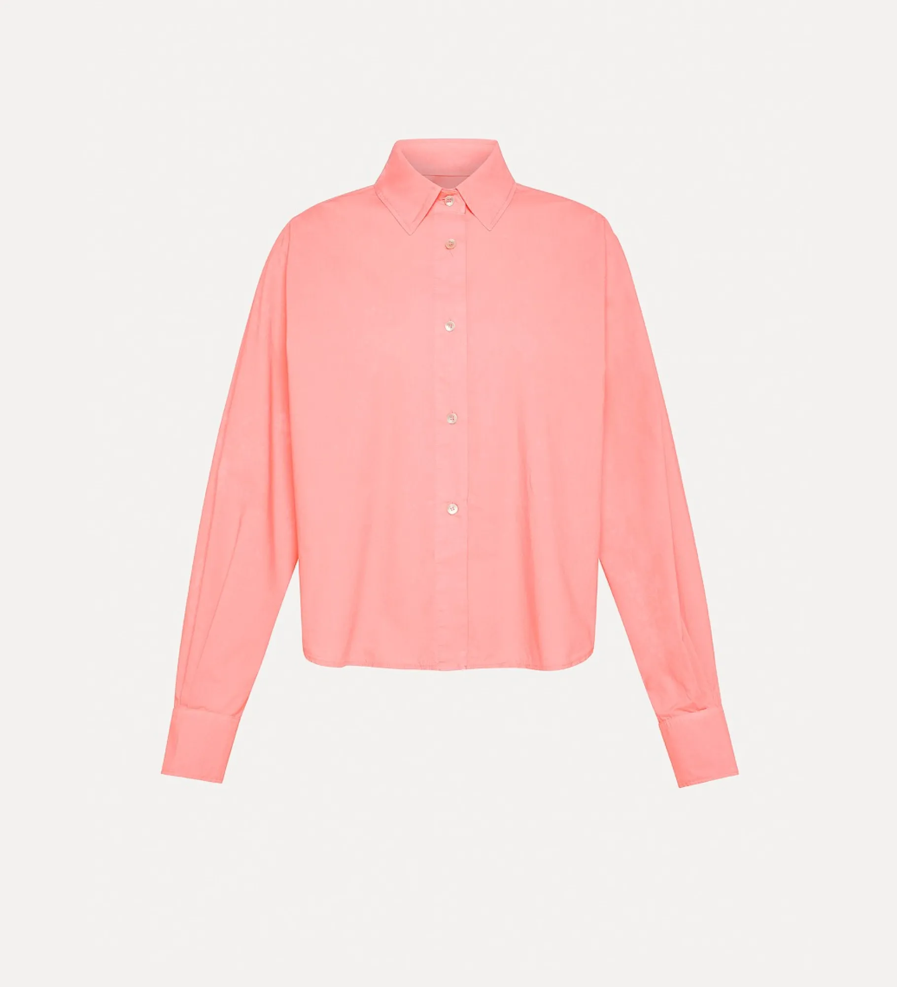 Best forte_forte camicia boxy essential in popeline di cotone BCI pamplemousse
