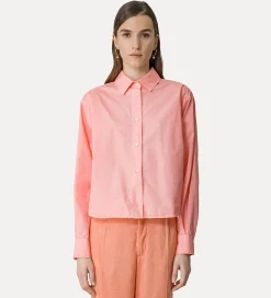 Best forte_forte camicia boxy essential in popeline di cotone BCI pamplemousse
