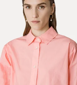 Best forte_forte camicia boxy essential in popeline di cotone BCI pamplemousse