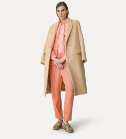 Best forte_forte camicia boxy essential in popeline di cotone BCI pamplemousse