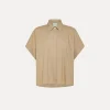 Hot forte_forte camicia boxy fit dune