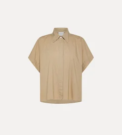 Hot forte_forte camicia boxy fit dune