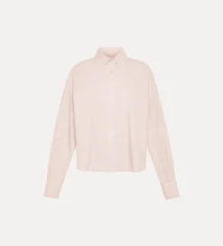 Fashion forte_forte camicia boxy fit in popeline oyster