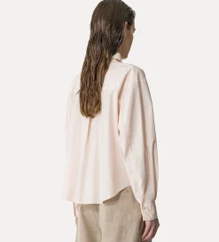 Fashion forte_forte camicia boxy fit in popeline oyster