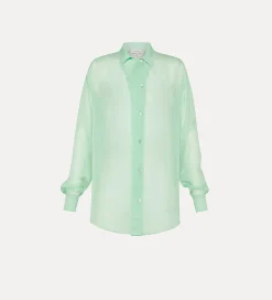 Outlet forte_forte camicia chiffon donna mint