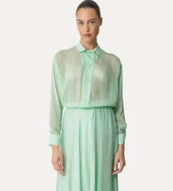 Outlet forte_forte camicia chiffon donna mint