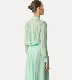 Outlet forte_forte camicia chiffon donna mint