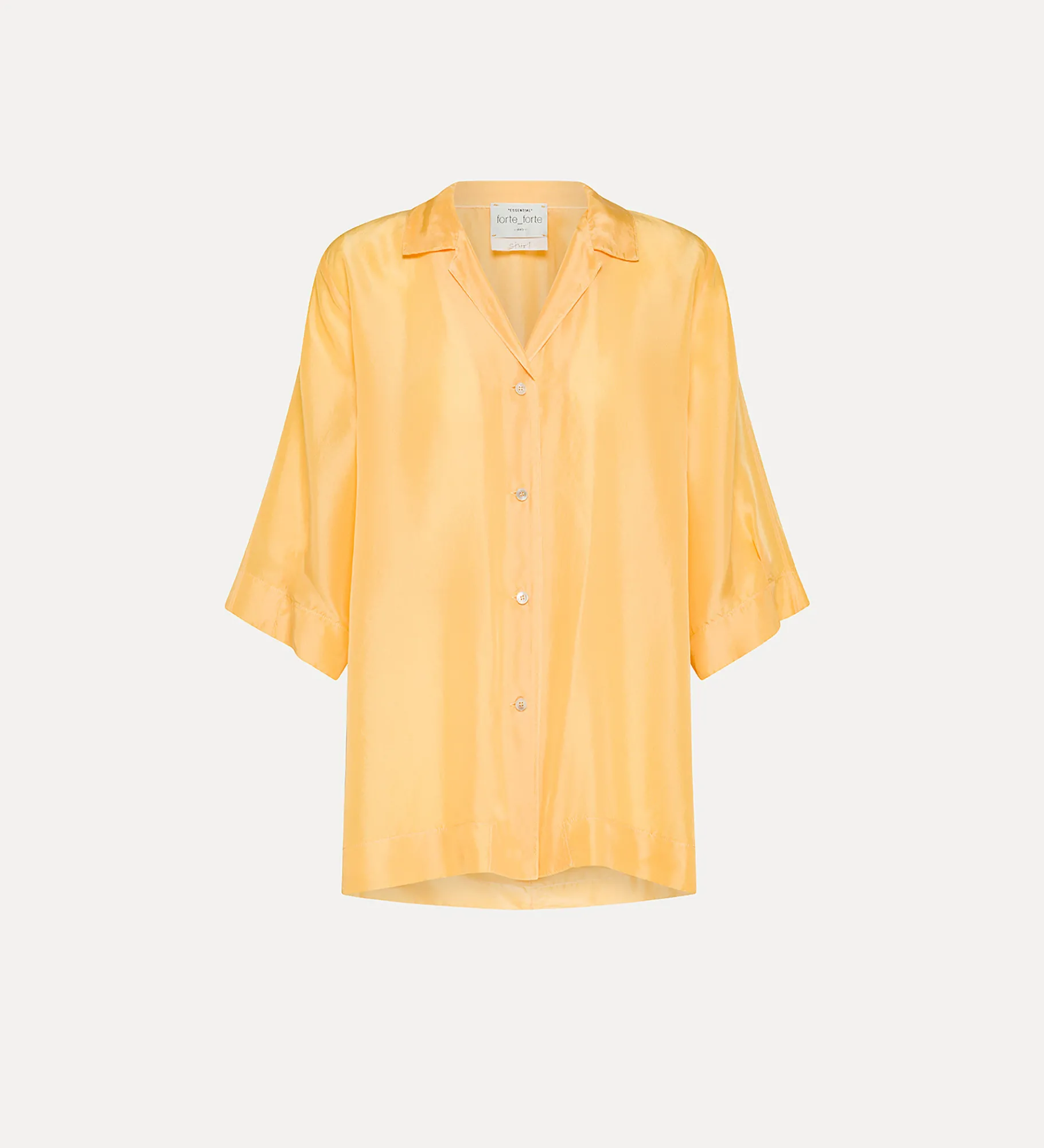 New forte_forte camicia essential in seta habotai sole