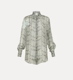 New forte_forte camicia in chiffon di seta breeze