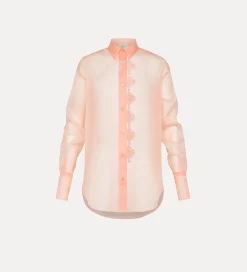 Sale forte_forte camicia in organza di seta pesco