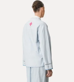 Best forte_forte camicia in popeline con ricamo “oniric blossom” rugiada