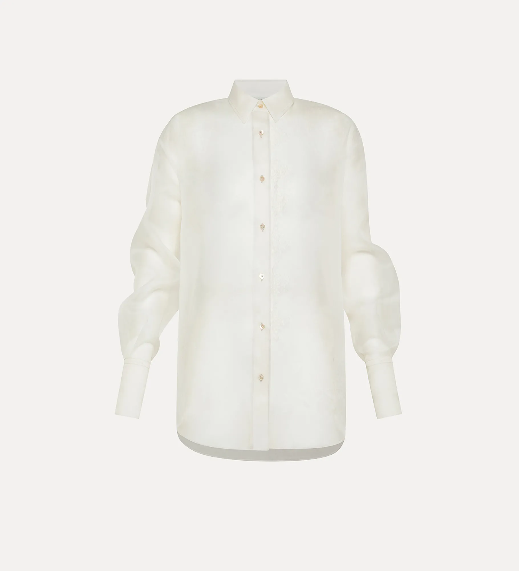 Discount forte_forte camicia organza di seta giglio