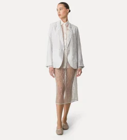 Discount forte_forte camicia organza di seta giglio