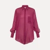 Discount forte_forte camicia over essential in voile di cotone e seta bolero