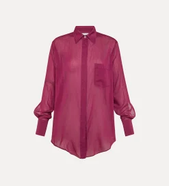 Discount forte_forte camicia over essential in voile di cotone e seta bolero