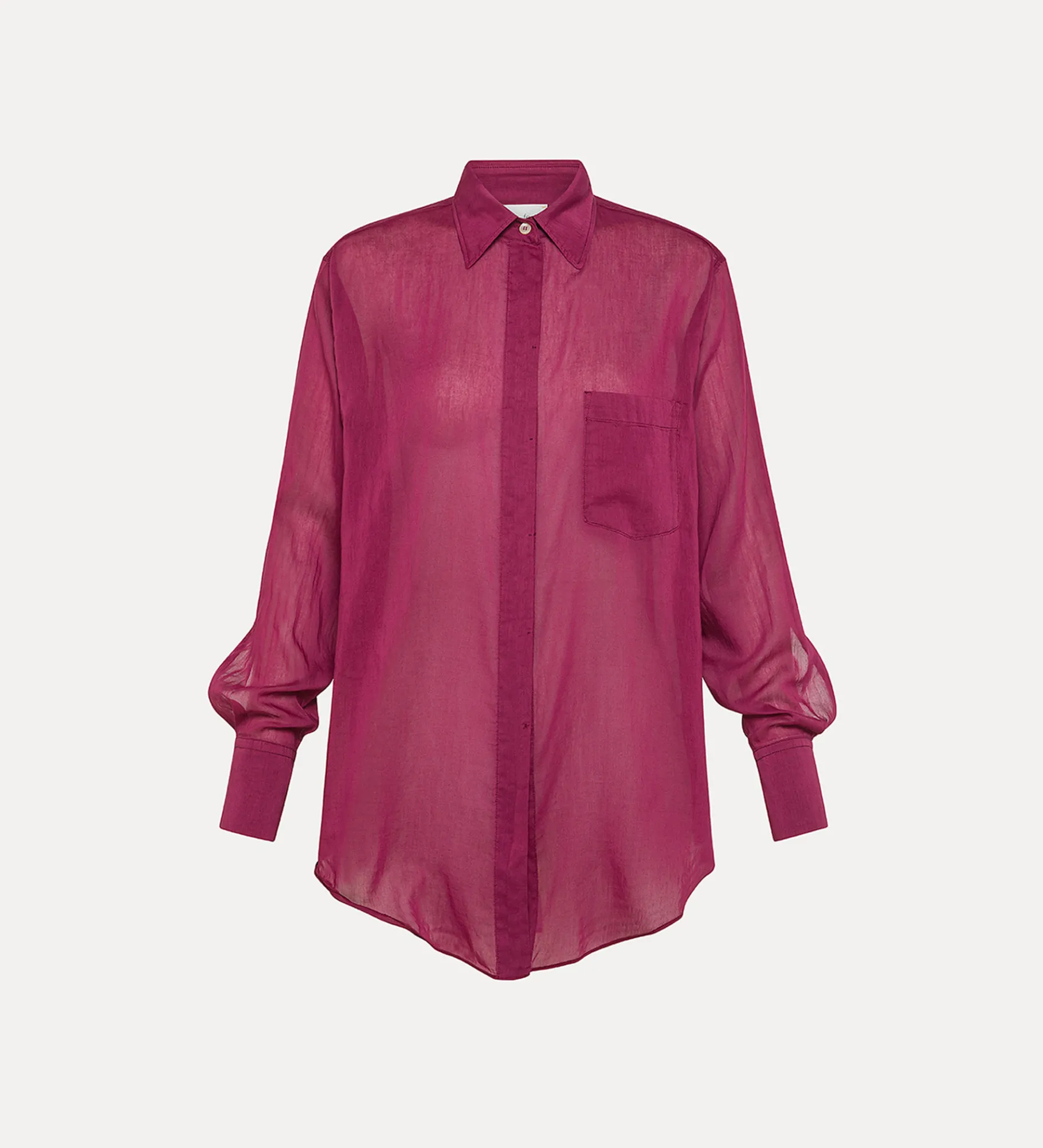 Discount forte_forte camicia over essential in voile di cotone e seta bolero
