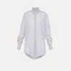 Fashion forte_forte camicia over essential in voile lilac