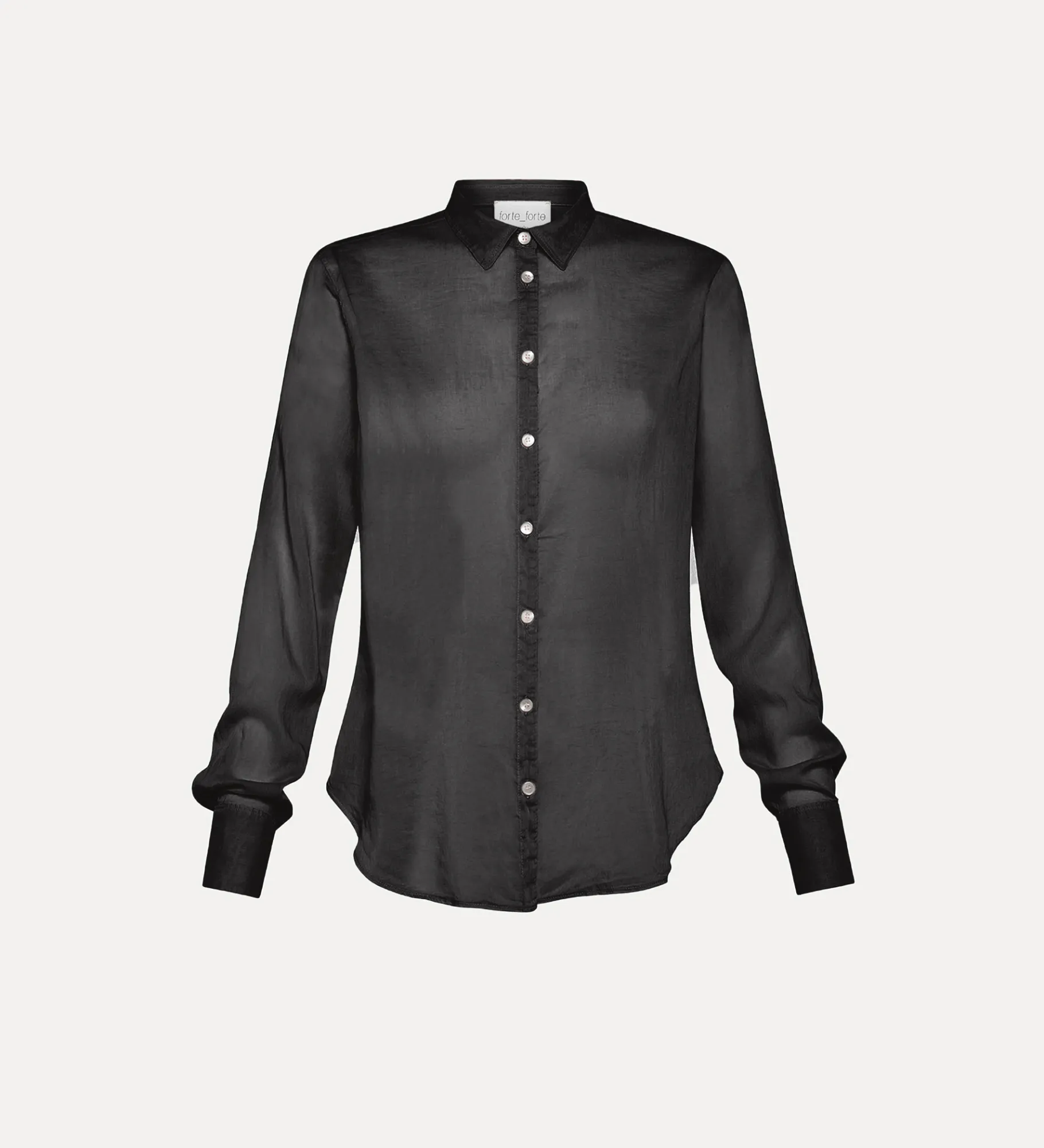 Clearance forte_forte camicia regular fit nero