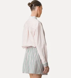 Fashion forte_forte camicia serafino a righe petalo