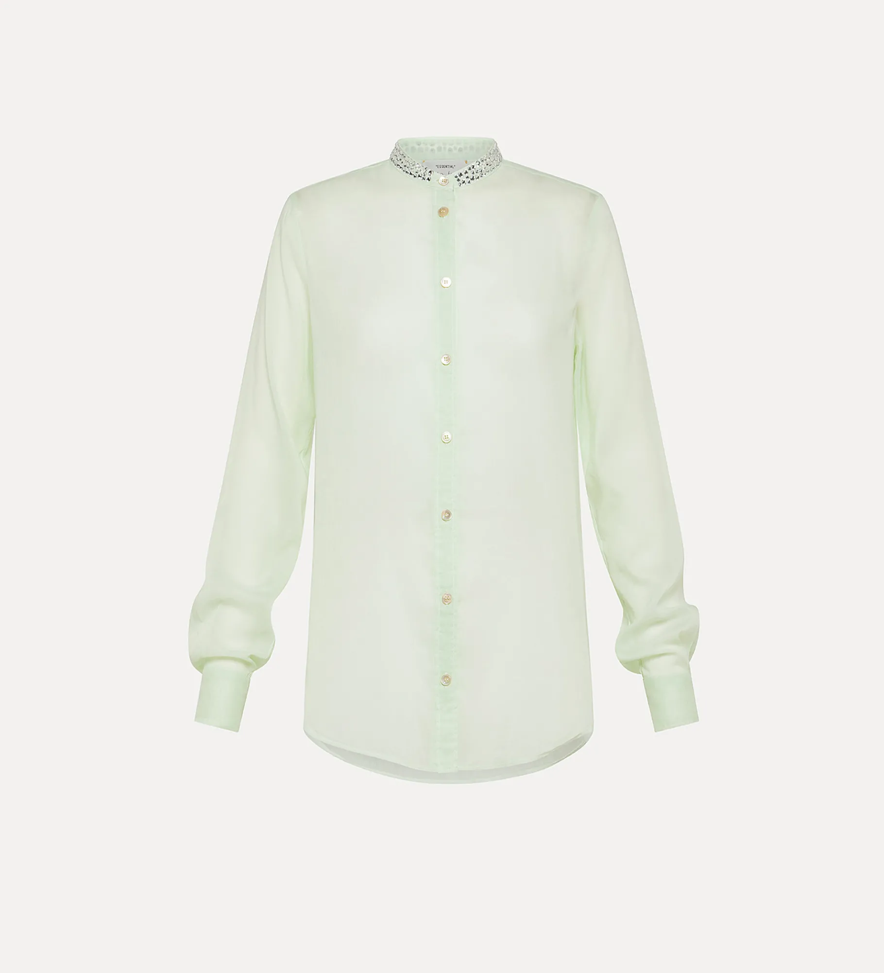 New forte_forte camicia serafino in voile mint