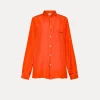 Best forte_forte camicia seta collo coreana papavero