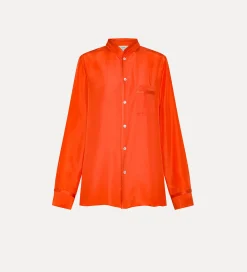 Best forte_forte camicia seta collo coreana papavero