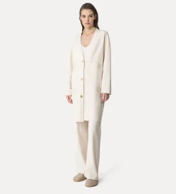 New forte_forte cappotto in lana ivory