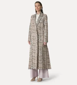Outlet forte_forte cappotto jacquard “dune lily” cipria