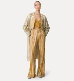 Outlet forte_forte cappotto jacquard lurex “twinkle” gold